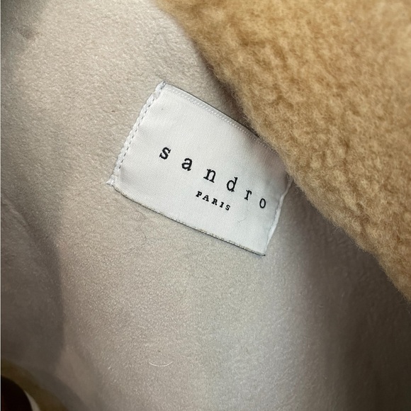 SANDRO PARIS Shearling Coat - Picture 11 of 16